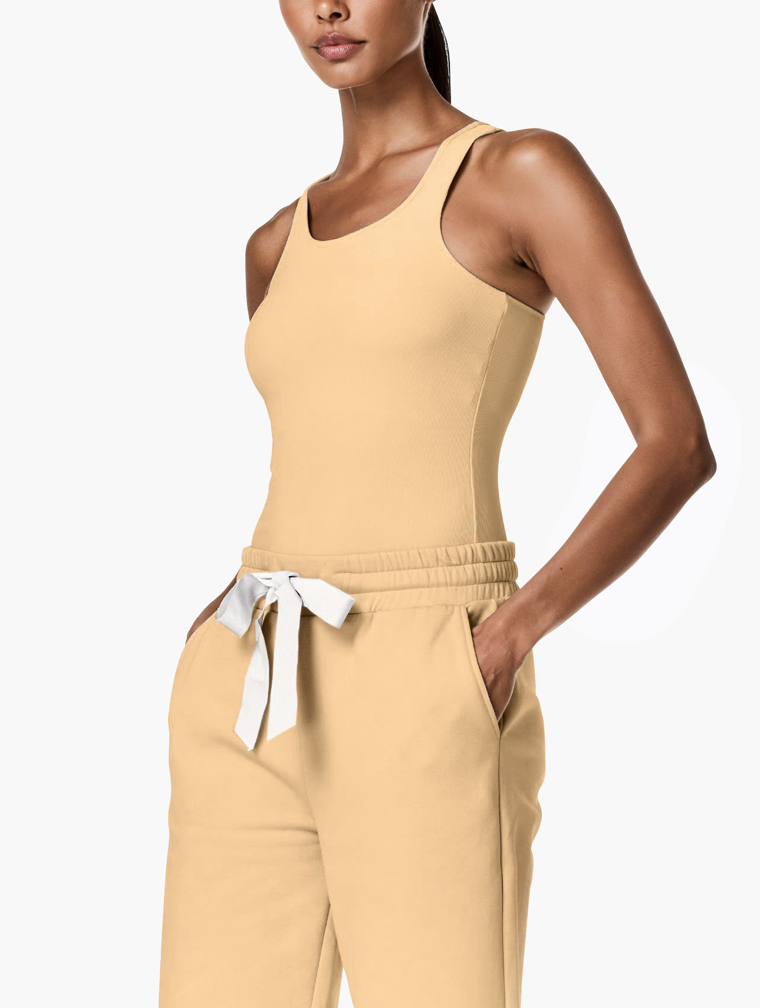 Voolys Women's Ribbed Bra And Joggers Set 1