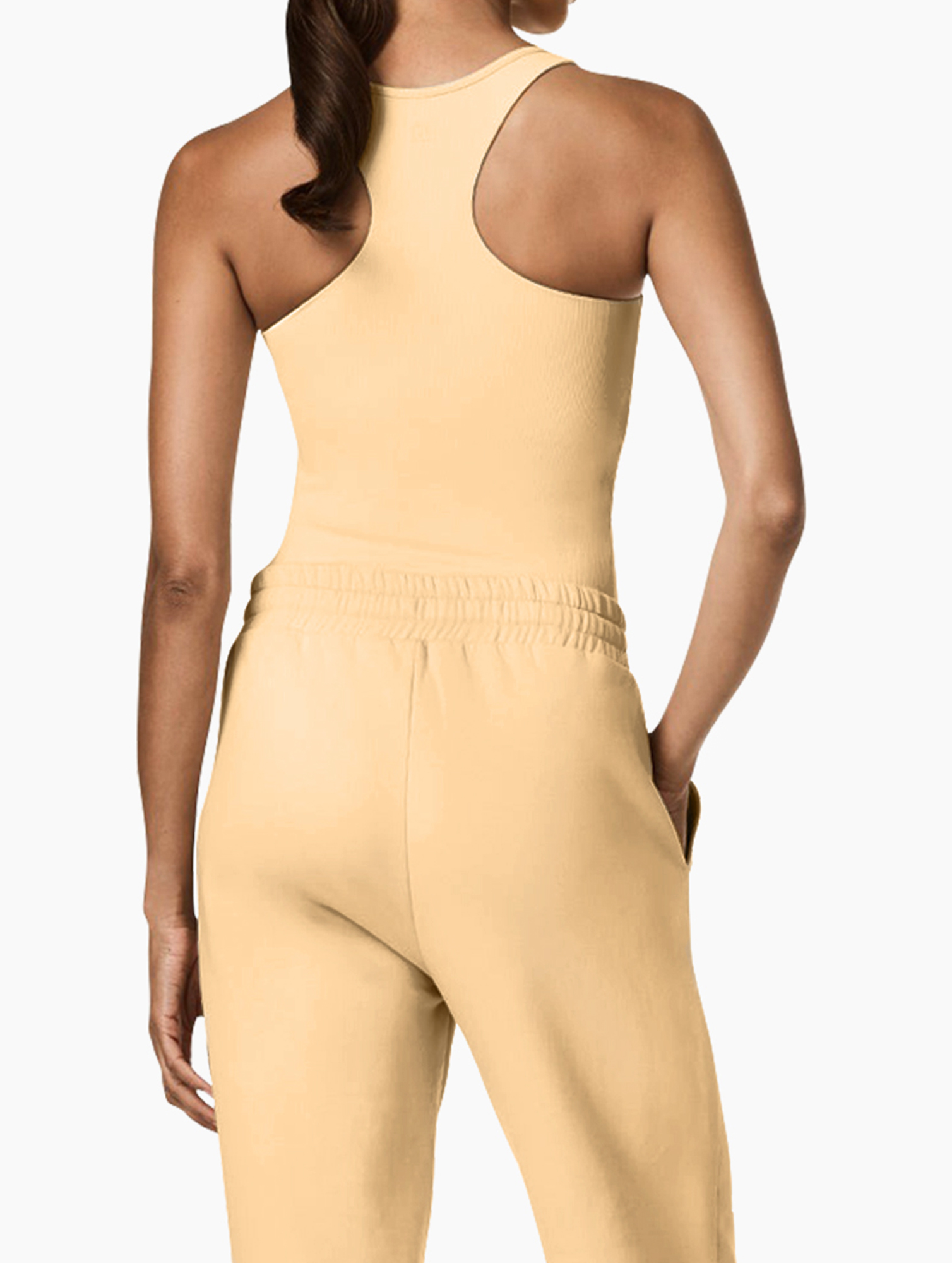 Voolys Women's Ribbed Bra And Joggers Set 2